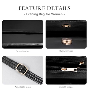 Wholesale for High Quality Solid Color Custom Logo Lady Fashion Classic Envelop Crossbody One Shoulder Underarm Flap PU - Product Image 4