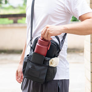 Customizable Portable Single Shoulder Sports <b>Fitness</b> Magnetic Water Bottle Holder Various Sizes Oxford Polyester Gym Magnet <b>Bag</b> - Product Image 5