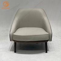Chaise de luxe en velours au design moderne avec dossier haut Fauteuil de salon Salon de détente Lecture Chaise de loisirs de style italien