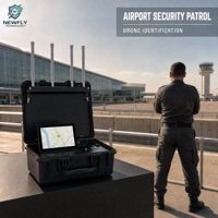 Système de détection de drones aéroportuaires DJI AUTEL FPV WiFi 1-10km Localisation du pilote Détecteur RF portable