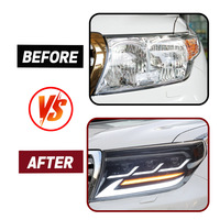 Nuevo Conjunto de Faros Delanteros LED de Alta Calidad de 12V 50W con Luces de Circulación Diurna para Land Cruiser LC200 2007-2015