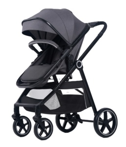 Poussette 3-en-1 personnalisée, nouvelle, approuvée, pliable, système de voyage facile, portable, légère, en lin, acier inoxydable, tendance, vente chaude - Product Image 5