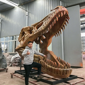 <span class=keywords><strong>Squelette</strong></span> de crâne de dinosaure de Simulation en plein air grandeur nature - Product Image 1