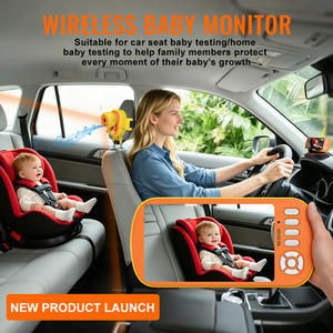 <span class=keywords><strong>Caméra</strong></span> de surveillance pour bébé avec vision nocturne, alarme de pleurs, rappel d'alimentation, communication bidirectionnelle, alarme de pleurs pour voiture et surveillance multi-pièces - Product Image 2