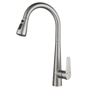 Modern Classic Stainless Steel Single Handle Deck Mounted Kitchen Faucet Hot Cold Dual Mode <strong>Pull</strong> <strong>Sprayer</strong> 360 Degree Kitchen - Product Image 4