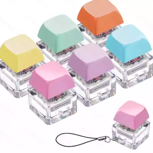 Luckykoo High Transparency Decompression Button Mechanical Keyboard Pinch <b>Fun</b> Finger Bored Decompression Button Vent Keychain - Product Image 1