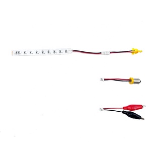 Bande LED pour machine de flipper, éclairage vert, 4 pouces, DC 6.3V, 10 LED 2835SMD, avec connecteurs à clip BA9S 194 - Product Image 2