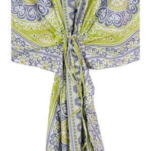 Kaftan en coton fait main pour femme, style ample et naturel, imprimé floral, tenue décontractée d'été avec taille naturelle - Product Image 4