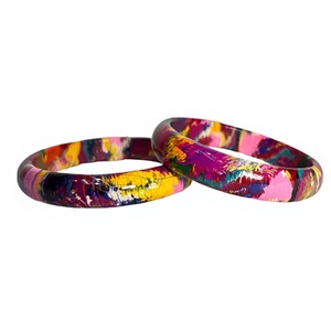 Danta Gems – Ensemble de bijoux hindous traditionnels et ethniques faits à la main, multicolores, comprenant des bracelets Badal Kada et des bracelets en laque unie, idéal pour mariages et festivals - Product Image 1