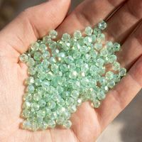 YAXI Modèle 294 Strass à coudre en époxy facetté de 4 mm, durables, écologiques et élégants, perles à 2 pointes pour robe de mariée et voile