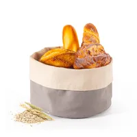कस्टम धो सकते हैं कपास कैनवास खाद्य रोटी बैग रखने के लिए खाद्य ग्रेड रोटी टोकरी रोटी खाद्य भंडारण