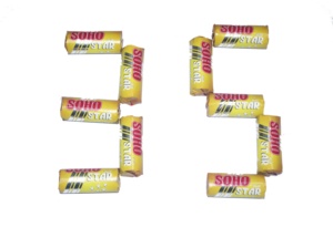 HongQiang 35mm étoile ronde charbon de <span class=keywords><strong>bois</strong></span> Shisha narguilé charbon éclairage rapide comprimés fruits <span class=keywords><strong>bois</strong></span> matière première ananas goût - Product Image 6