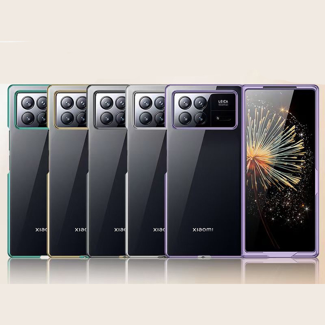 Premium Full Cover Electroplate clear PC Fold Phone case for Xiaomi MIX FOLD 3 case
