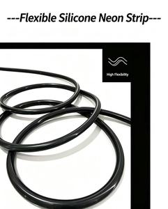 Bande lumineuse néon RGBIC à 360 degrés, extrusion en silicone noir sans soudure de 22 mm, LED à luminosité élevée, dimmable et changeant de couleur - Product Image 4