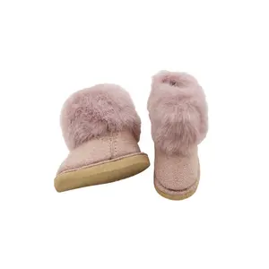 Fashion Children's Shoes Toddler Baby Newborn Winter Warm Snow PU Boots Infant Soft PU Shoes Booties