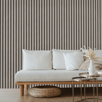 Panneaux et lattes acoustiques en bois plaqué, écologiques et insonorisants, pour la décoration intérieure de la maison, du bureau et du cinéma