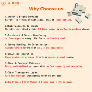 <span class=keywords><strong>Jeu</strong></span> <span class=keywords><strong>de</strong></span> Mahjong Américain Personnalisé en Bambou Rayé Palm Royale, Luxe Gravé, 4 Couches, 160 Tuiles, avec Supports et Poussoir - Product Image 3