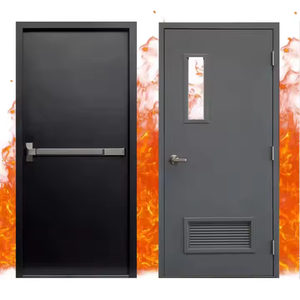 Nouvelle porte transparente isolée en acier Durable feuille sécurité intérieur <span class=keywords><strong>verre</strong></span> porte coupe-feu usine directe - Product Image 4