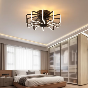 Modern LED Ceiling Fan <b>Light</b> 6 Speeds 3 Color Temperatures Adjustable APP & Remote Control for Living Room Dining Room - Product Image 6