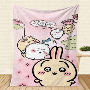 Modern Luxury Plush Knitted Flannel <b>Blanket</b>-Eco-Friendly Skin-Friendly Breathable Wrinkle Fade Resistant Printed All-Season - Product Image 5