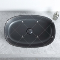 Articles sanitaires Offre Spéciale en céramique comptoir de bonne qualité lavabo fait à la main salle de bain de luxe lavabo d'art