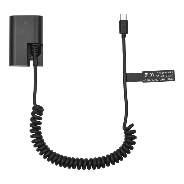 Wholesale LP-E6 Dummy Battery USB-C Coupler Adapter DR-E6 Dummy Battery Coupler with USB Type-C Spring Power Cable Replacement
