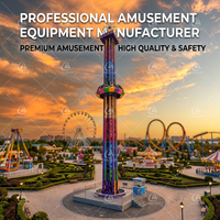 Attraction de parc d'attractions en acier et fibre de verre pour l'extérieur : Simulateur de chute libre et tour rotative pour enfants