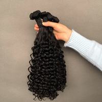 Extensiones de Cabello Virgen en Oferta, Rizo Increíble, Cabello Super Double Drawn para Mujer Negra