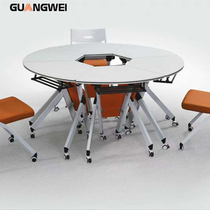 طاولة دراسة ومؤتمرات خشبية قابلة للطي حديثة وصديقة للبيئة من GUANGWEI - أثاث مكتبي - Product Image 2