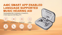 JINGHAO Meilleure aide auditive numérique invisible rechargeable mini avec contrôle par application intelligente