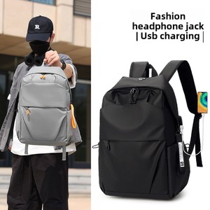 Men's High-End Fashion Computer <b>Backpack</b> Large Capacity Polyester Lining for Junior High High School College <b>Students</b> - Product Image 5