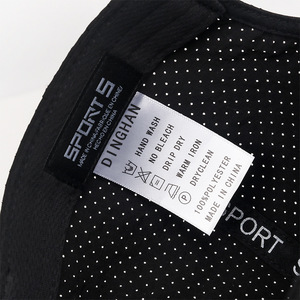 Summer Embroidered R Letter <b>Baseball</b> <b>Cap</b> Black Quick Dry Breathable Sun Protection Hat For Men And Women Outdoor Sport - Product Image 2