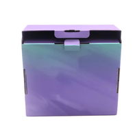 Boîte d'expédition pliante personnalisée en carton ondulé avec impression dorée, boîte cadeau d'anniversaire, boîte d'emballage pour avion, logo personnalisé