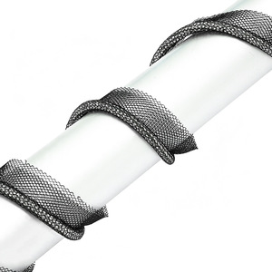 Ribete de malla con pedrería de 3.5 pulgadas y 6 filas de un solo lado para bricolaje en ropa, sombreros y ribetes de pantalones - Product Image 3