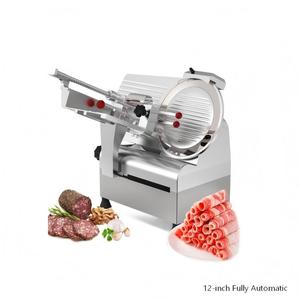 Rebanadora de Carne Semiautomática Comercial de 12 Pulgadas, Máquina para Cortar Rollos de Cordero, Rollos de Res y Carne Congelada (110V) Semiautomática - Product Image 5