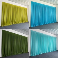 Rideaux de fond photo en fibre de lait anti-plis sur mesure pour l'extérieur, pour la décoration de mariages et de cérémonies