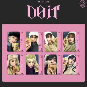 8pcs/set KPOP Stray Kids Fans Sign Card Special Card SKZ IT TAPE Postcard Hyunjin Felix Lee Know I.N Photocards EVENT Cards - Product Image 2