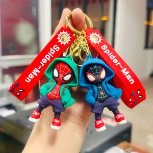 Portachiavi con Ciondolo a Forma di <span class=keywords><strong>Spider</strong></span>-<span class=keywords><strong>Man</strong></span> <span class=keywords><strong>Marvel</strong></span> con Cappuccio, Stile Cartoon, per Auto e Borsa, Piccolo Regalo all'Ingrosso - Product Image 3