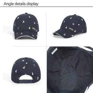 Custom Logo Breathable Pure Color Or Cartoon Printing Baseball Hat Parent-child Stylish Summer Outdoor Sports Golf Hat
