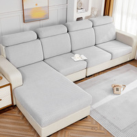 Housse de canapé en tissu extensible moderne quatre saisons pour canapés sectionnels 1 à 4 places, lavable, textile de maison
