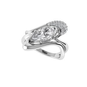 Bague en diamant de laboratoire taille marquise en argent 925, or 9 carats, 14 carats, 18 carats, bagues en diamant pour femme, bague de fiançailles - Product Image 3