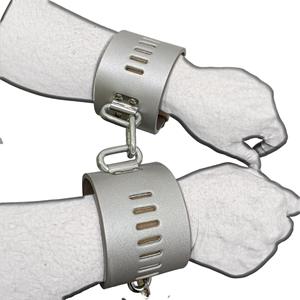 Esposas de Cadena de PU con Encanto SM Black Emperor <span class=keywords><strong>para</strong></span> <span class=keywords><strong>Juegos</strong></span> <span class=keywords><strong>Sexuales</strong></span> SM <span class=keywords><strong>para</strong></span> Hombres y Mujeres Adultos - Product Image 3