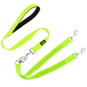 Top Seller 2023 Pet Dog Leash Adjustable Elastic Retractable Double Traction Head Pet Dog Leash