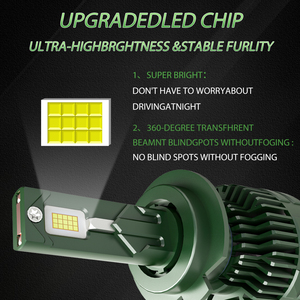 Sistemas de Iluminación Automotriz, Luces LED H11 de 170W, Bombilla LED H7 <span class=keywords><strong>CSP</strong></span> 4575, Faros Delanteros LED H1 H3 9005 9006 H4 para Automóvil - Product Image 6