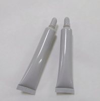 Tube de gloss à lèvres vide en PE souple, translucide givré, avec embout intérieur incliné détachable, pour emballage d'huile ou de brillant à lèvres