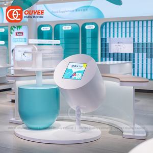 Emballage de magasin de détail clé en main <span class=keywords><strong>Petit</strong></span> Comptoir Boutique Bois Et Blanc Boutique Meubles Présentoirs pour Boutique - Product Image 3