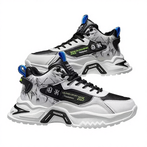 Chaussures pour hommes automne 2026 Nouvelle tendance Semelle épaisse et souple Chaussures de sport et décontractées Doublure en mesh Tendance mode Chaussures épaisses - Product Image 4