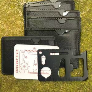 Multiutensile Tascabile 11 in 1 per Esterni, Strumento Tattico di Sopravvivenza a Forma di Carta di Credito - Product Image 3