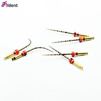 Limas Dentales Reciprocantes de Onda Primaria Doradas para Conductos Radiculares, Limas Rotatorias Activadas por Calor, Herramienta Flexible, Instrumento para Dentistas