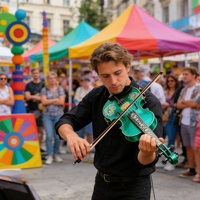 Violon artisanal personnalisé 4/4 Violon baroque de haute qualité avec cordes de violon pour les performances de musique classique